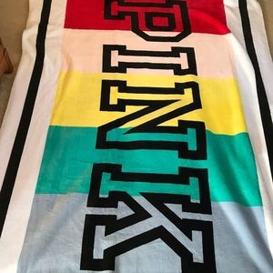 Victoria Secret Pink Rainbow Blanket